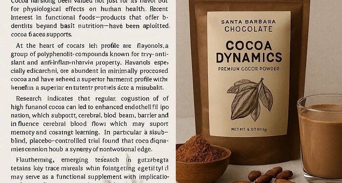 The science behind cocoa dynamics: unpacking the health potential of Santa Barbara Chocolate