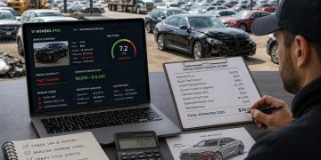 Predictive salvage vehicle valuation: evaluating auction feasibility