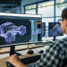 Step-by-step 3D visualization: from scene preparation to final render.